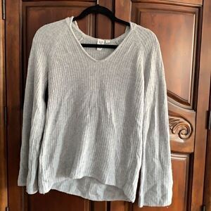 Gap gray hooded ribbed sweater - sizeXS